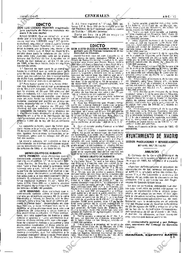 ABC MADRID 13-06-1985 página 115