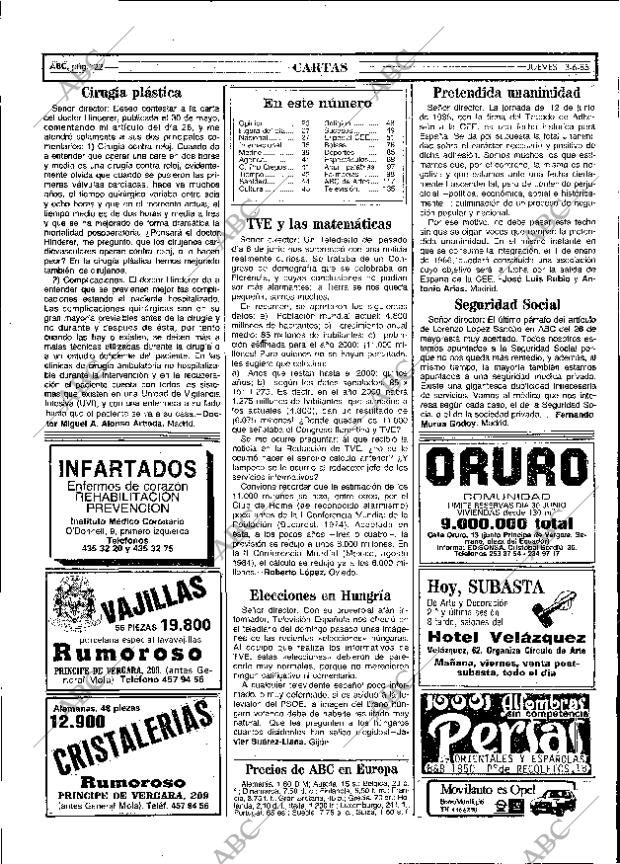 ABC MADRID 13-06-1985 página 22