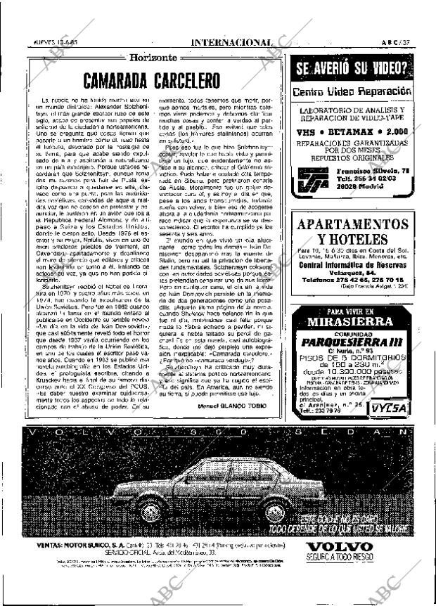 ABC MADRID 13-06-1985 página 37