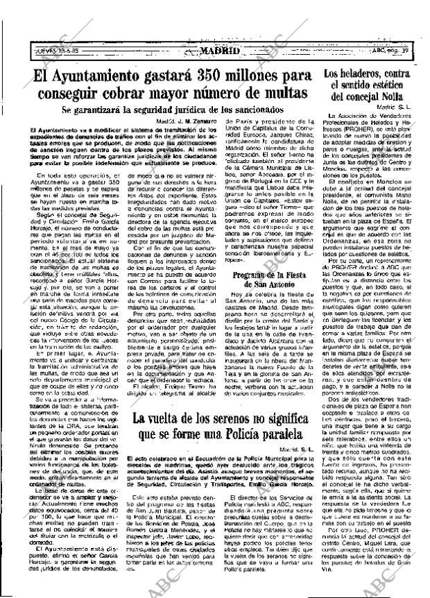 ABC MADRID 13-06-1985 página 39