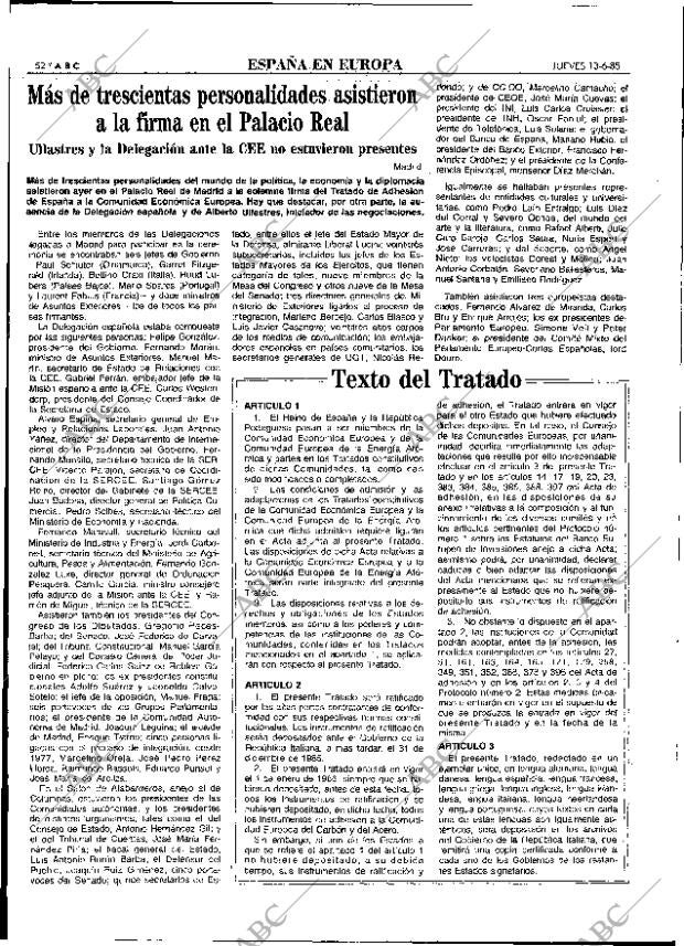 ABC MADRID 13-06-1985 página 52