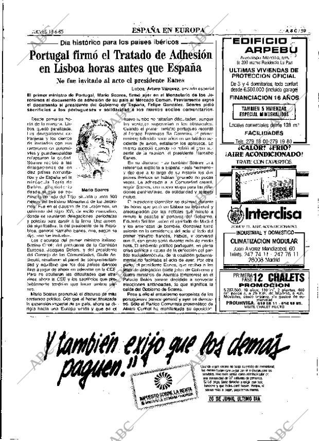ABC MADRID 13-06-1985 página 59