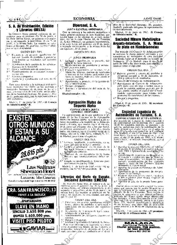 ABC MADRID 13-06-1985 página 82