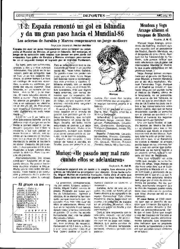ABC MADRID 13-06-1985 página 85