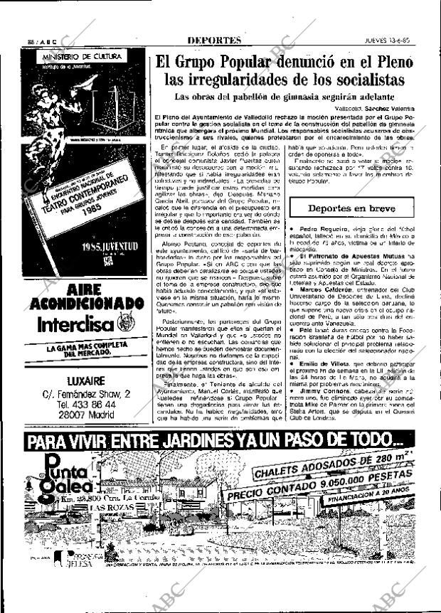 ABC MADRID 13-06-1985 página 88