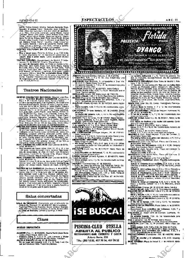 ABC MADRID 13-06-1985 página 93