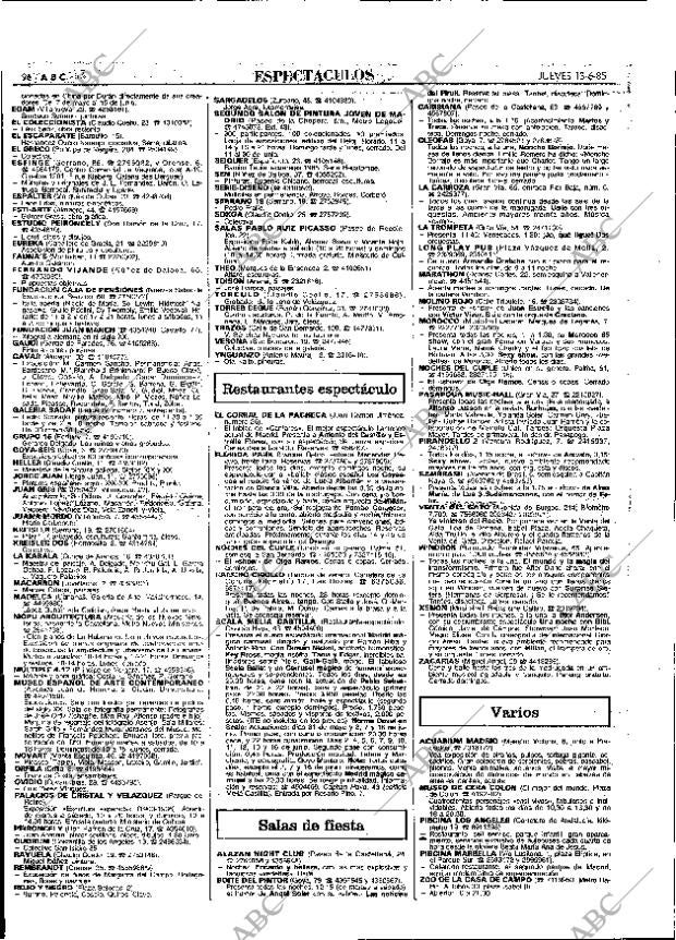 ABC MADRID 13-06-1985 página 96