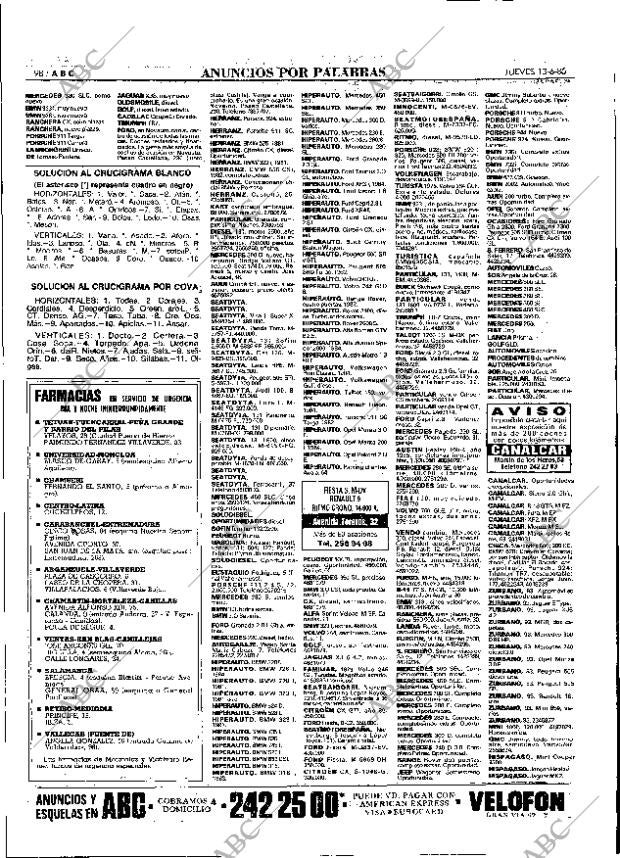 ABC MADRID 13-06-1985 página 98