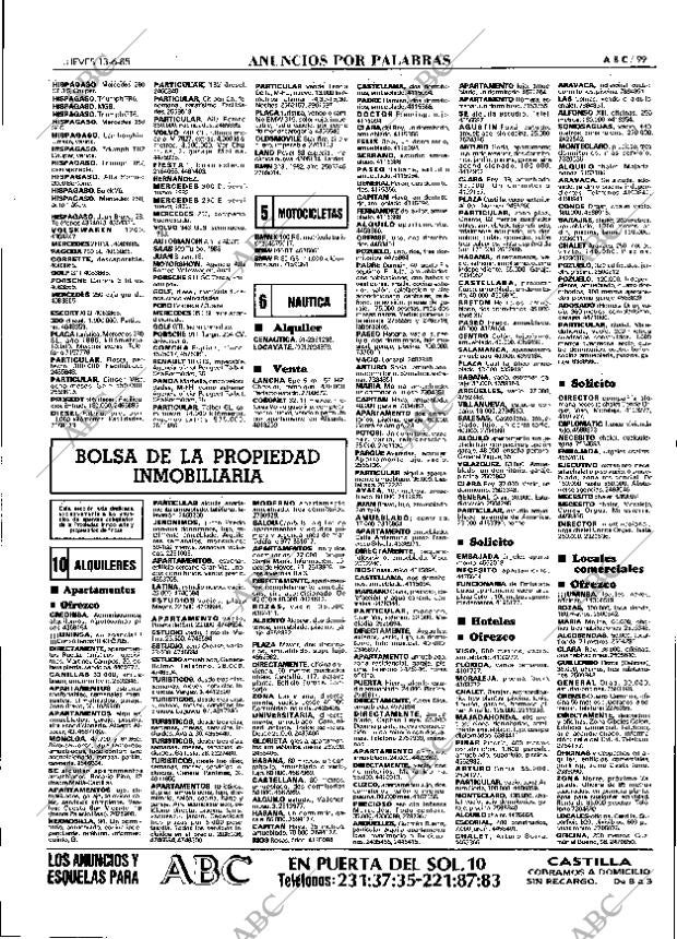 ABC MADRID 13-06-1985 página 99
