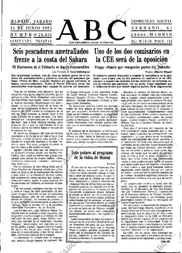 ABC MADRID 15-06-1985 página 13