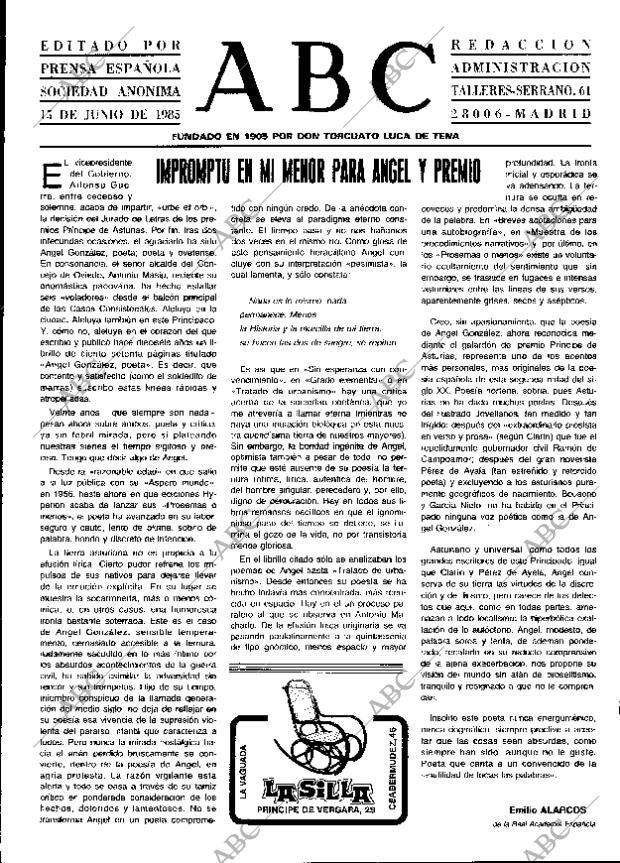 ABC MADRID 15-06-1985 página 3