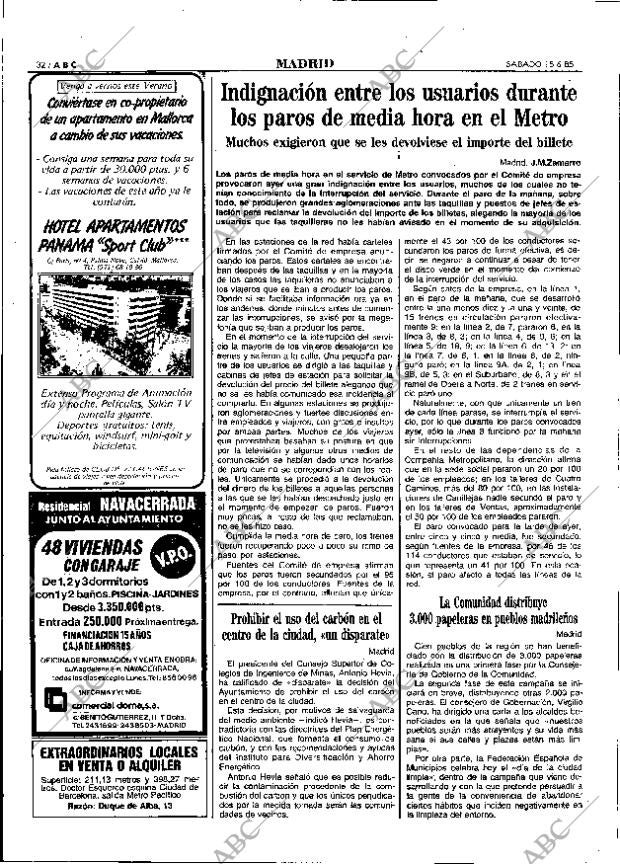 ABC MADRID 15-06-1985 página 32