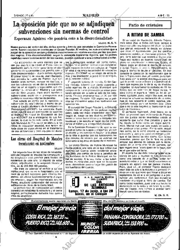 ABC MADRID 15-06-1985 página 33