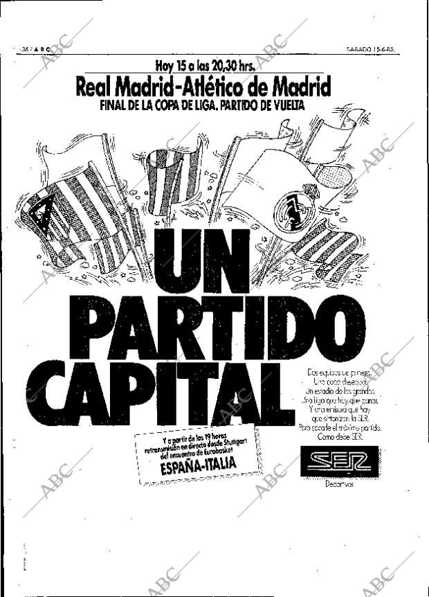 ABC MADRID 15-06-1985 página 36