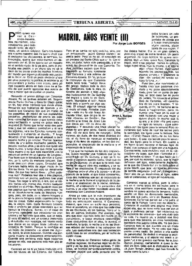 ABC MADRID 15-06-1985 página 38