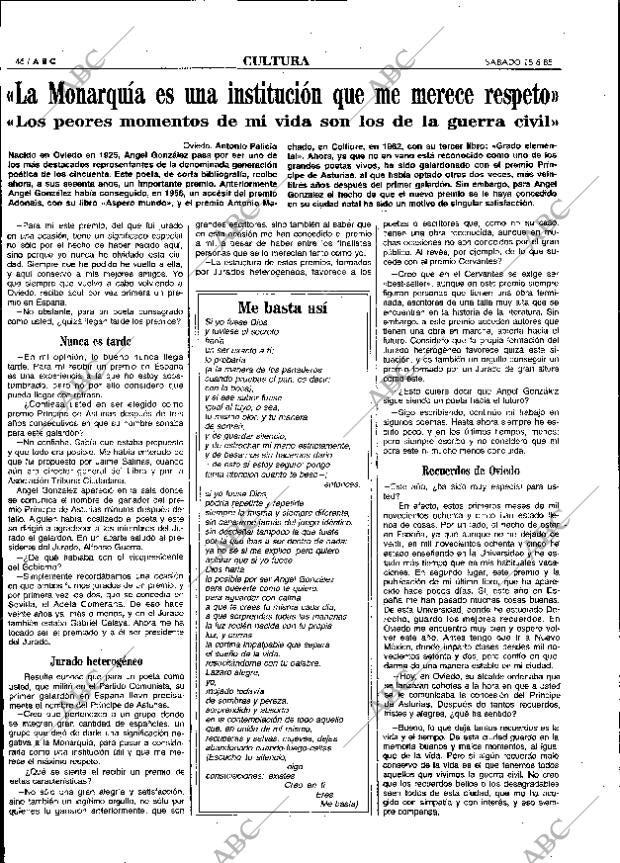 ABC MADRID 15-06-1985 página 46