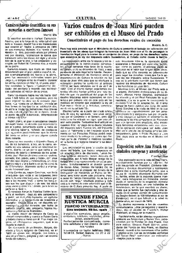ABC MADRID 15-06-1985 página 48