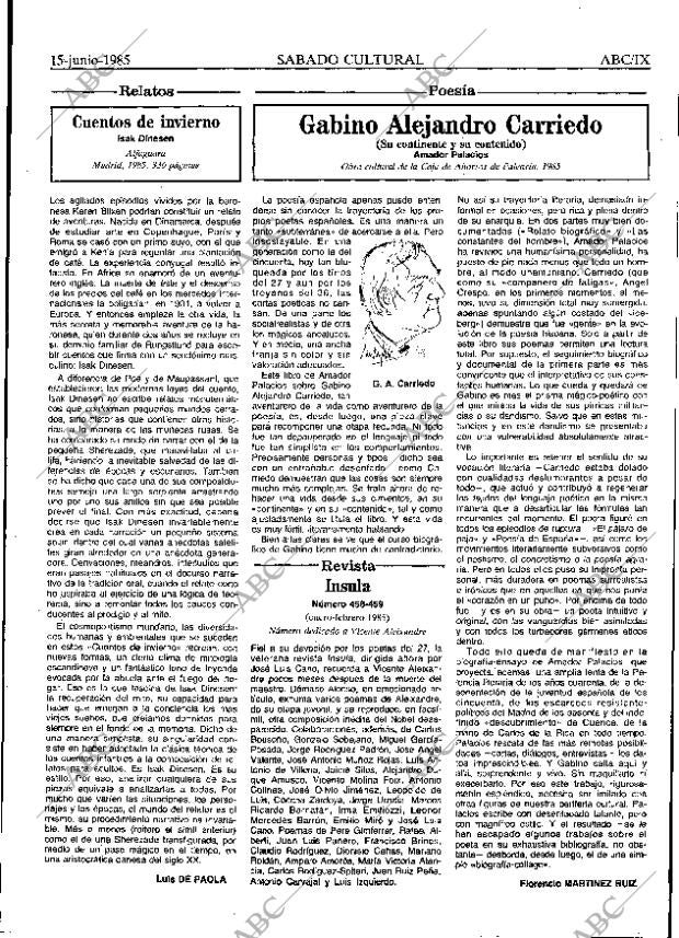 ABC MADRID 15-06-1985 página 59