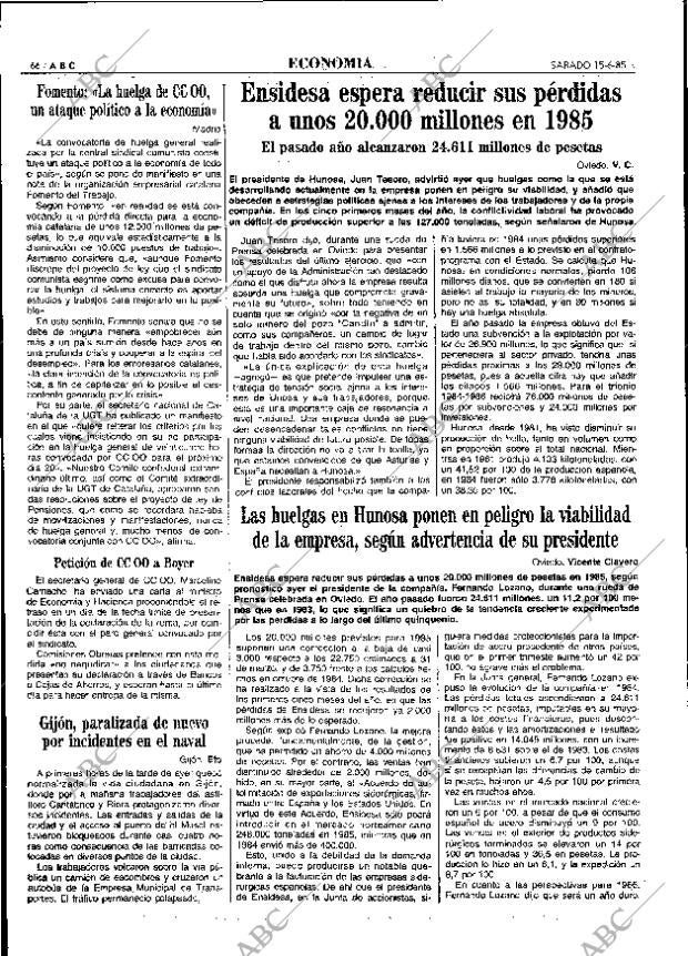 ABC MADRID 15-06-1985 página 66