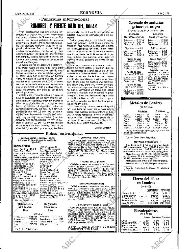 ABC MADRID 15-06-1985 página 71