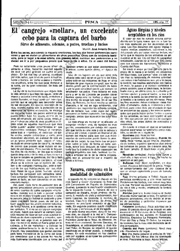 ABC MADRID 15-06-1985 página 77