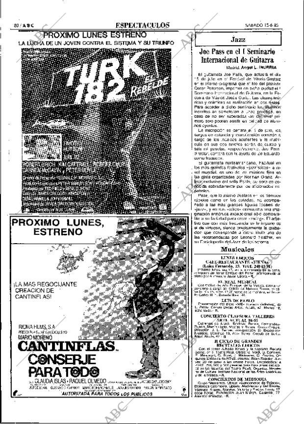 ABC MADRID 15-06-1985 página 80