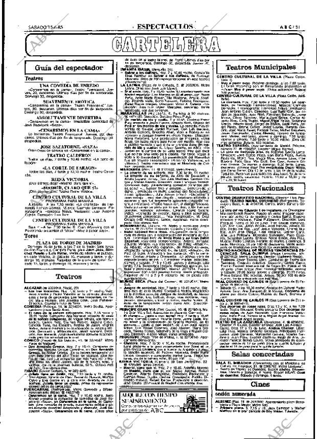 ABC MADRID 15-06-1985 página 81