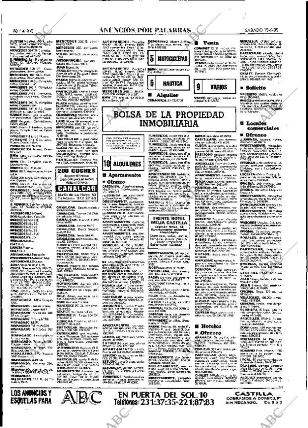 ABC MADRID 15-06-1985 página 88