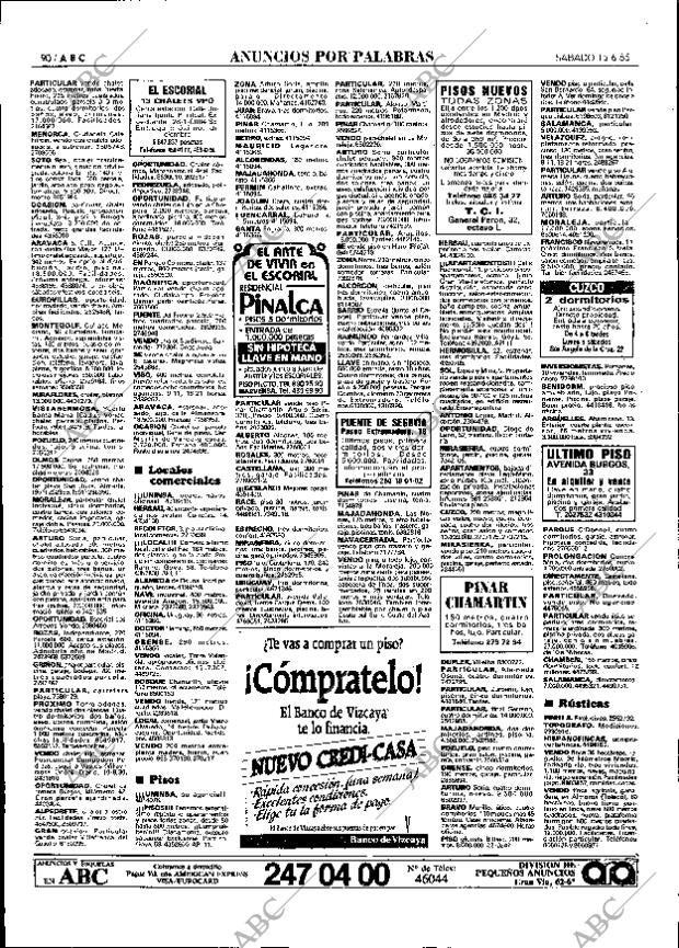ABC MADRID 15-06-1985 página 90