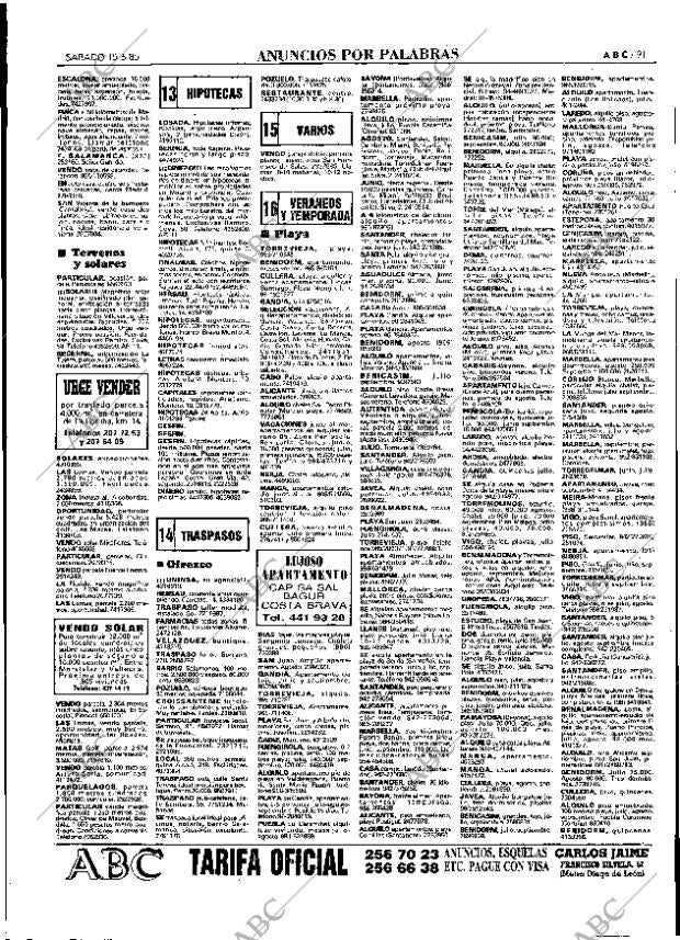 ABC MADRID 15-06-1985 página 91