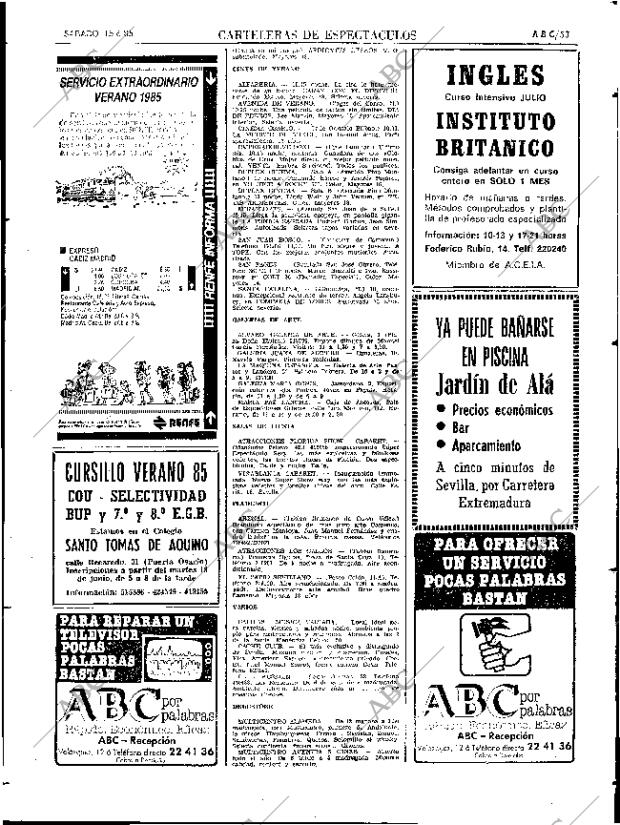 ABC SEVILLA 15-06-1985 página 53