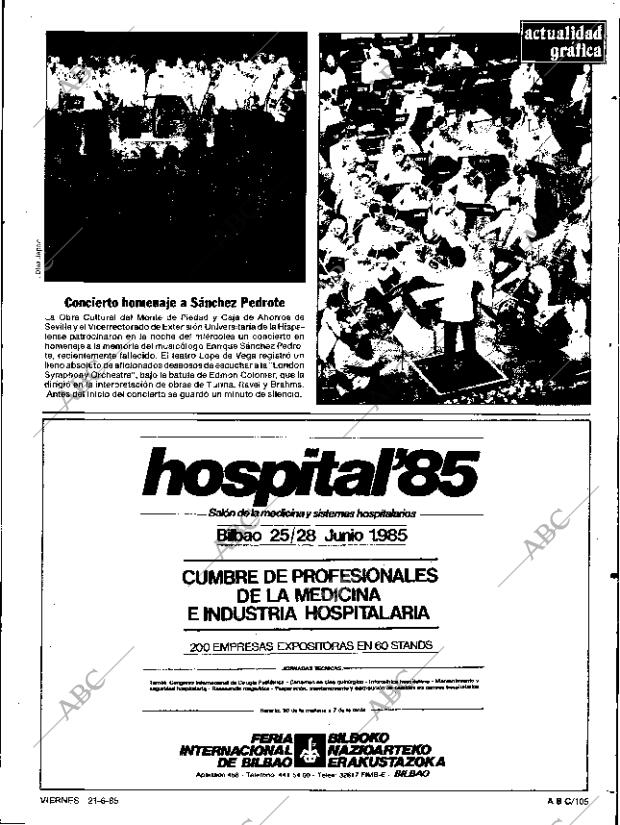 ABC SEVILLA 21-06-1985 página 105