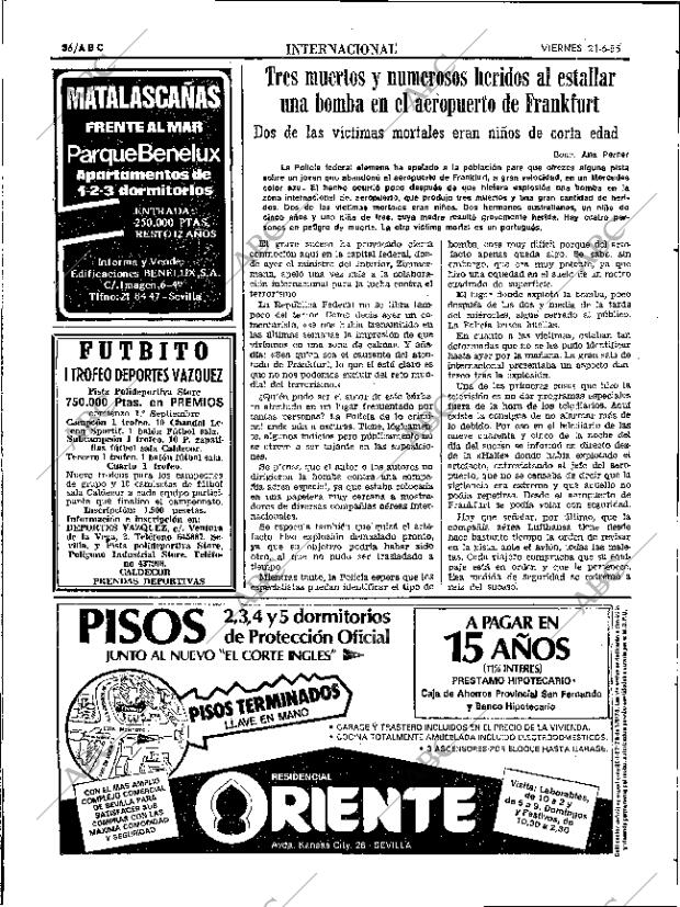 ABC SEVILLA 21-06-1985 página 36