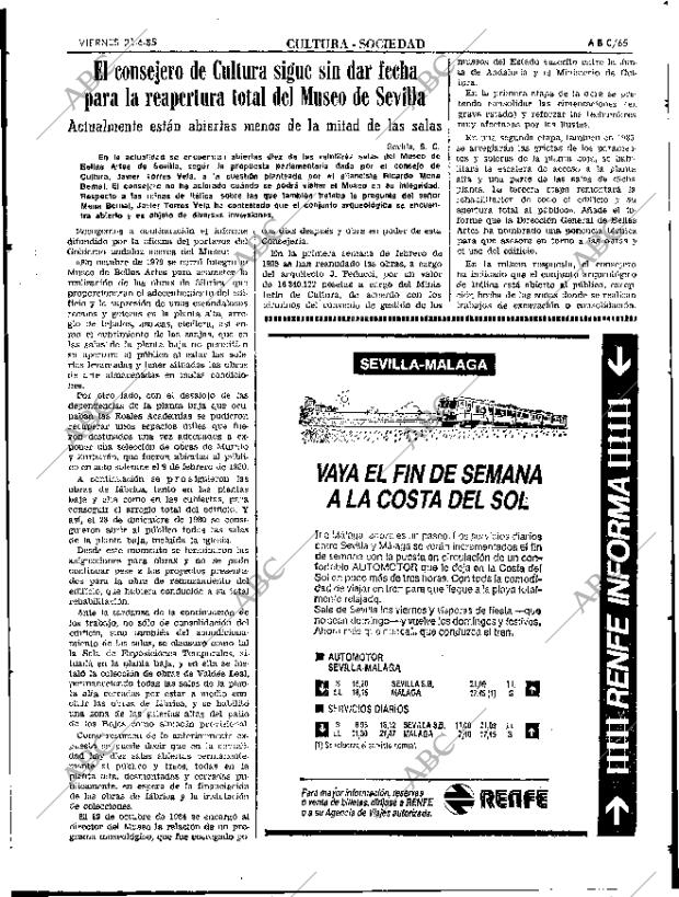 ABC SEVILLA 21-06-1985 página 65