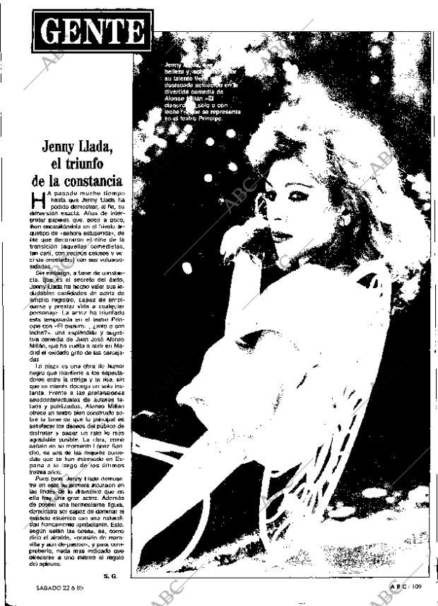 ABC MADRID 22-06-1985 página 109