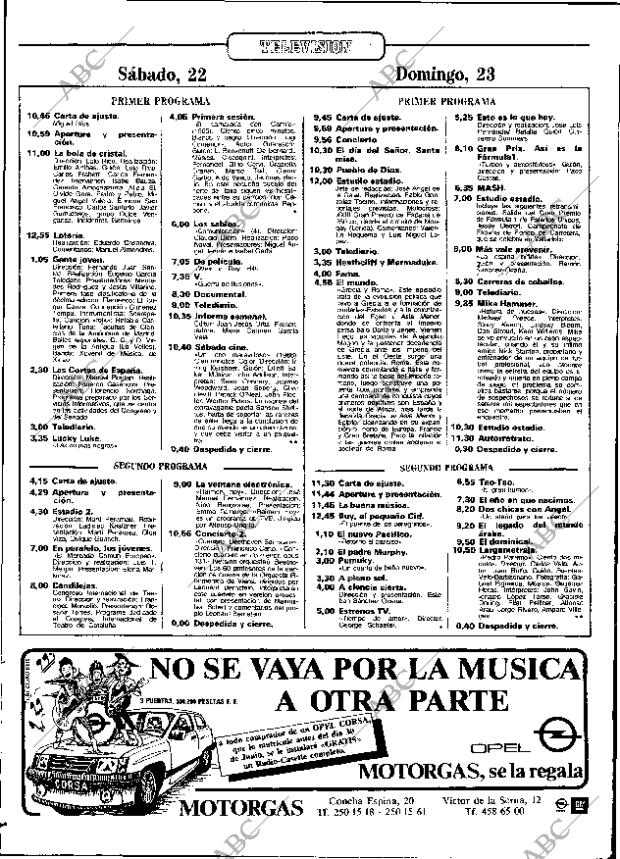 ABC MADRID 22-06-1985 página 126