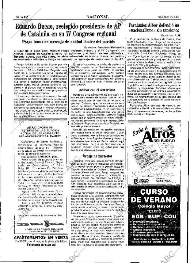 ABC MADRID 22-06-1985 página 30