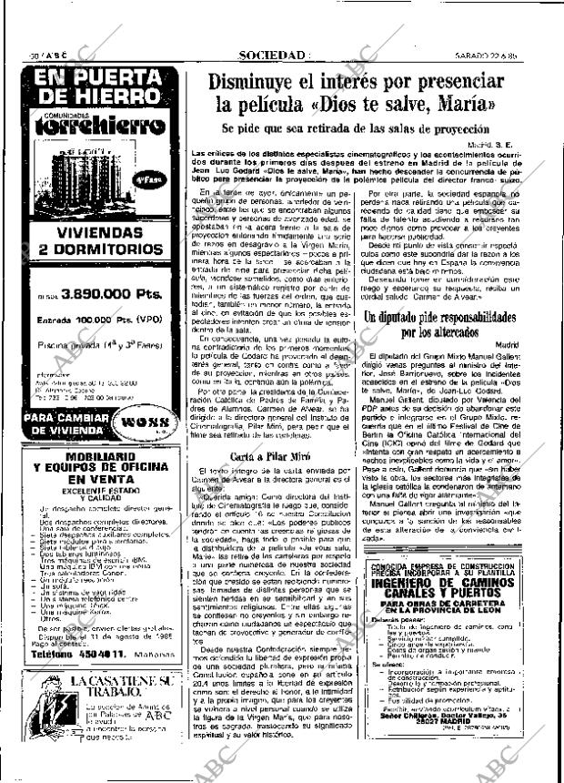 ABC MADRID 22-06-1985 página 50