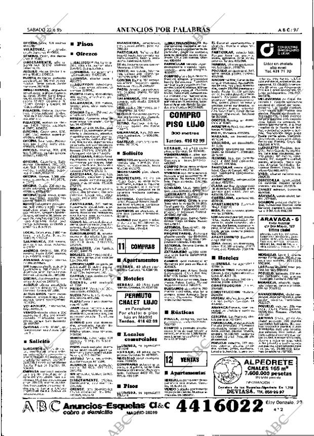 ABC MADRID 22-06-1985 página 97