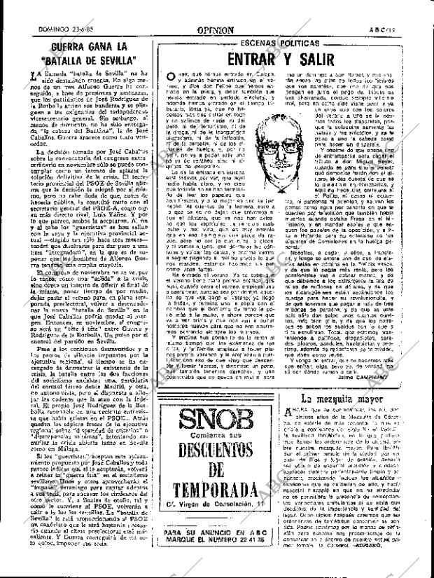 ABC SEVILLA 23-06-1985 página 19