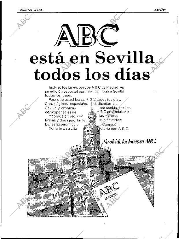 ABC SEVILLA 23-06-1985 página 39