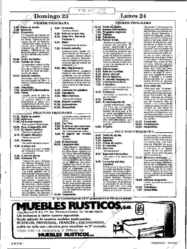 ABC SEVILLA 23-06-1985 página 94