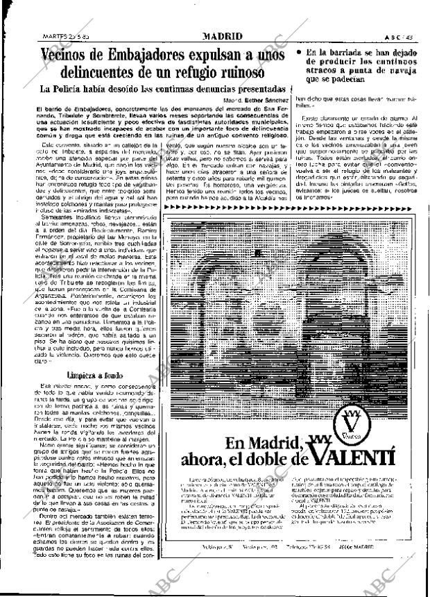 ABC MADRID 25-06-1985 página 43