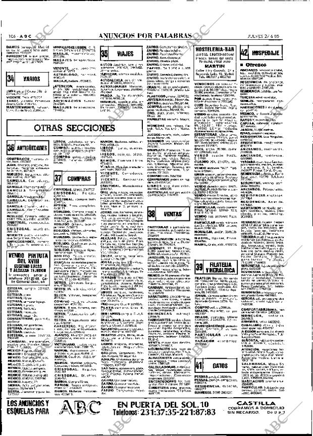 ABC MADRID 27-06-1985 página 106