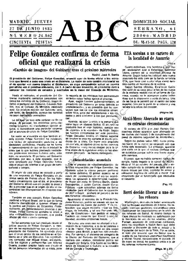 ABC MADRID 27-06-1985 página 17