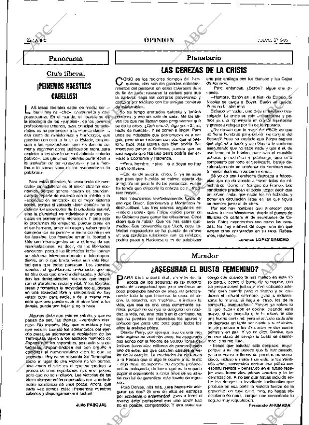 ABC MADRID 27-06-1985 página 22