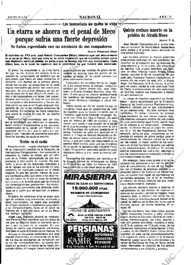 ABC MADRID 27-06-1985 página 25