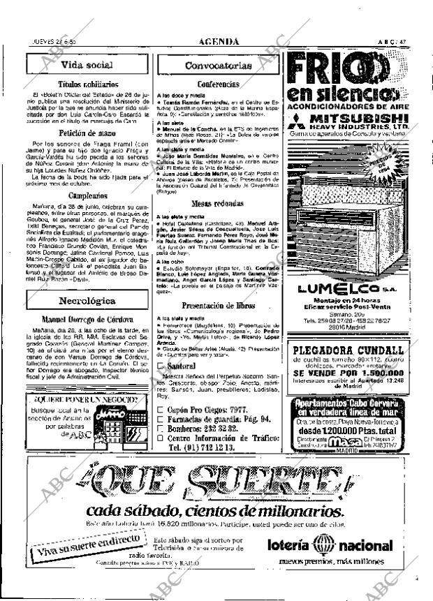 ABC MADRID 27-06-1985 página 47