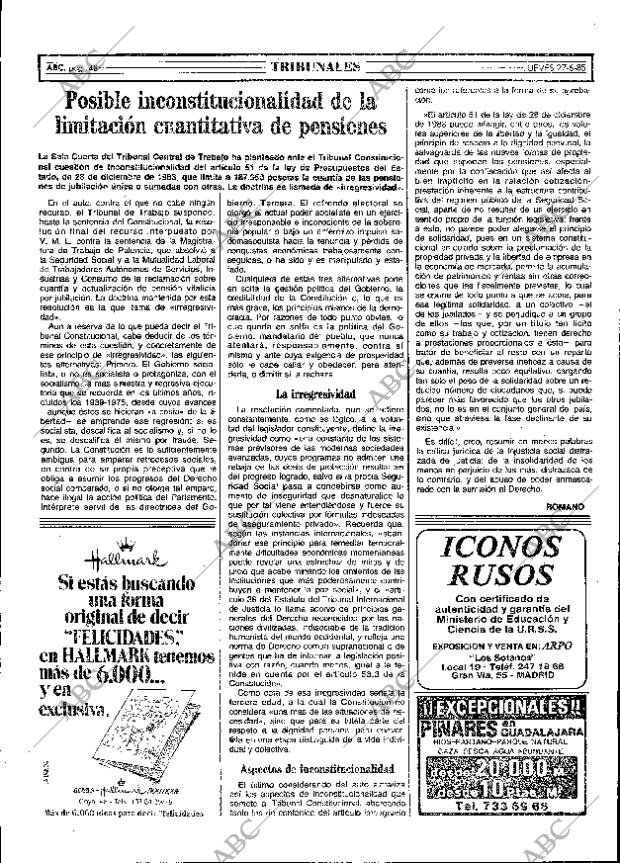 ABC MADRID 27-06-1985 página 48