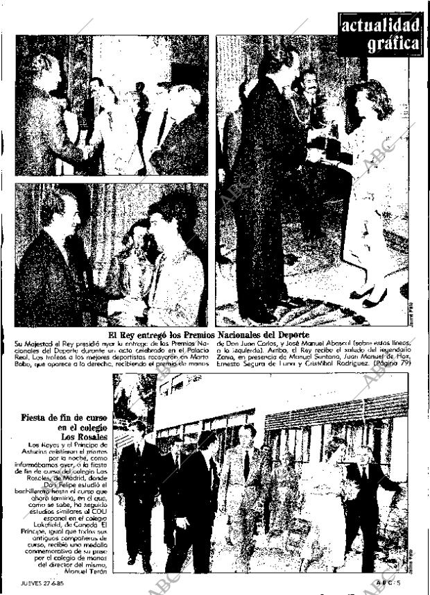 ABC MADRID 27-06-1985 página 5